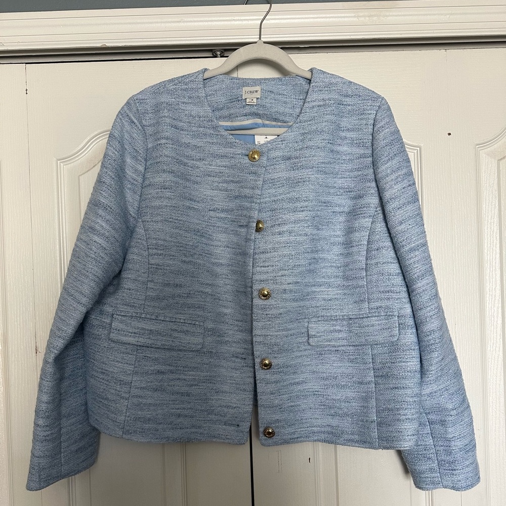 J. Crew Women's Light Blue Lady Jacket